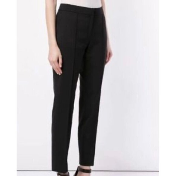 🌷SALE Alexander Wang Seamed Black Trousers Size 8 Ankle Zip - Picture 13 of 13